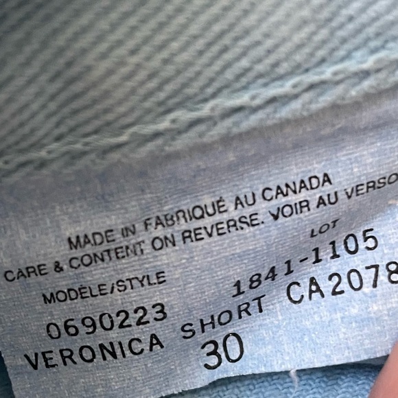 Vintage Tommy Hilfiger Veronica Baby Blue Denim Jean Shorts Button Fly Size 30 - Picture 9 of 9